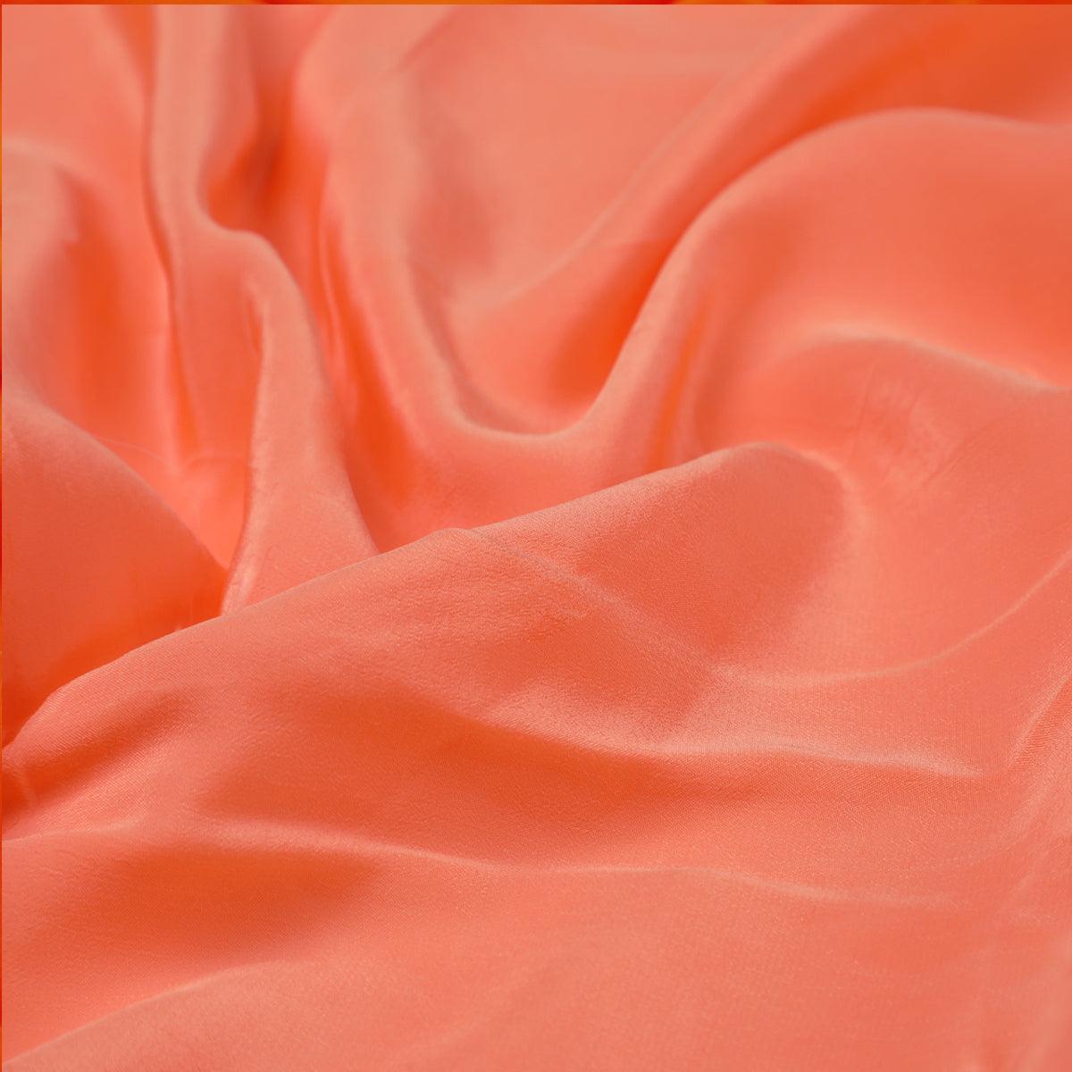 Dark Peach Colour Natural Crepe Plain Dyed Fabric – plnc 0 pl1809 110 dark peach colour natural crepe plain dyed fabric 3