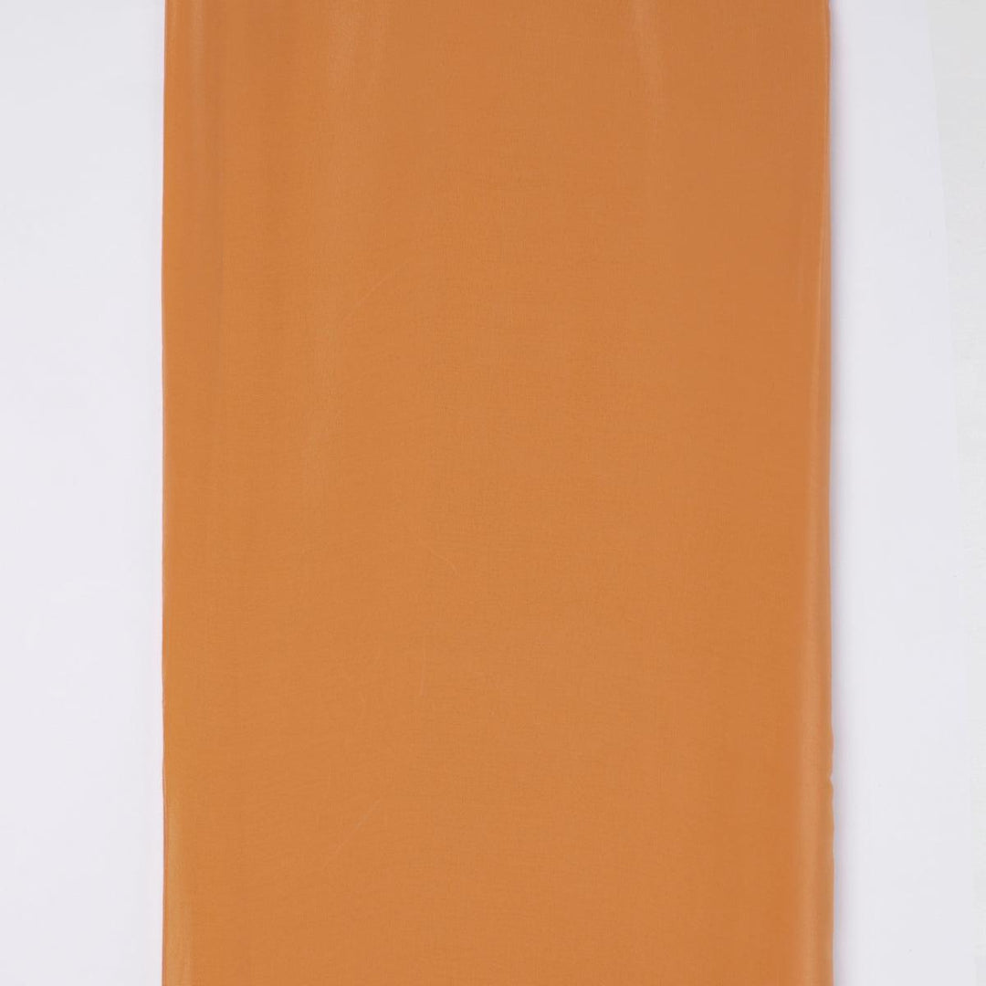Mustard Yellow Colour Pure Crepe Plain Dyed Fabric - FAB VOGUE Studio®