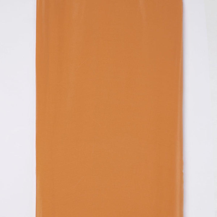 Mustard Yellow Colour Pure Crepe Plain Dyed Fabric - FAB VOGUE Studio®