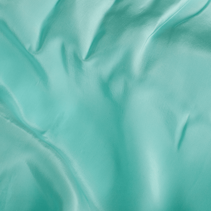 Pastel Blue Colour Natural Crepe Plain Dyed Fabric - FAB VOGUE Studio®