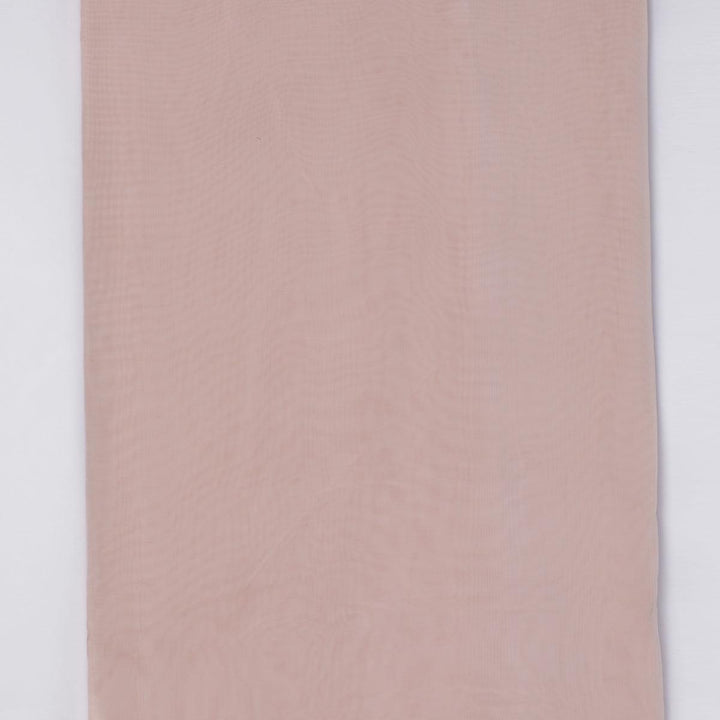 Peach Colour Pure Organza Plain Dyed Fabric - FAB VOGUE Studio®