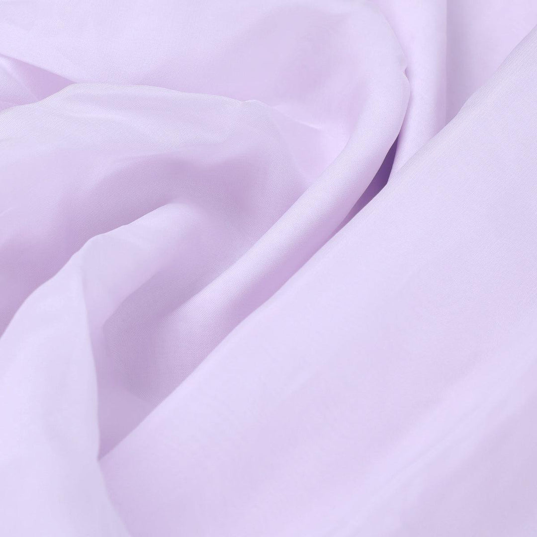 Lavender Colour Pure Organza Plain Dyed Fabric - FAB VOGUE Studio®