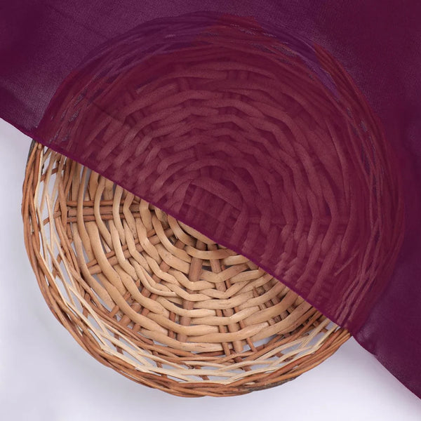 Wine Colour Pure Organza Plain Dyed Fabric – plor 0 pl2012 108 wine colour pure organza plain dyed fabric 2 - alternate view
