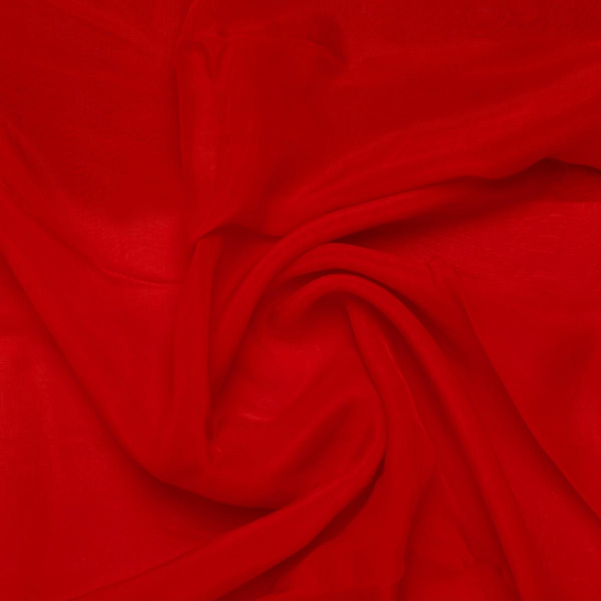Red Colour Pure Organza Plain Dyed Fabric – plor 0 pl2024 108 red colour pure organza plain dyed fabric 1