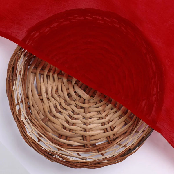 Red Colour Pure Organza Plain Dyed Fabric – plor 0 pl2024 108 red colour pure organza plain dyed fabric 2 - alternate view