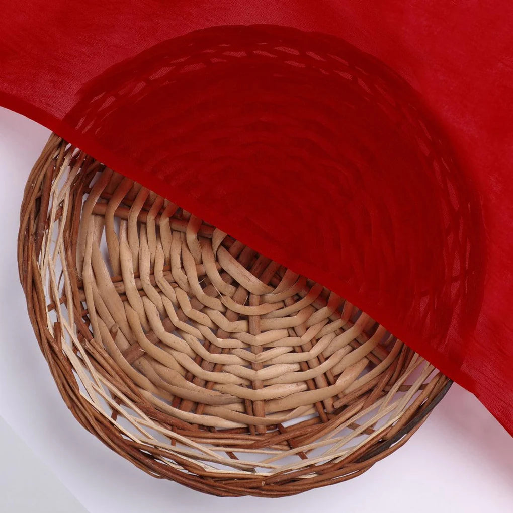 Red Colour Pure Organza Plain Dyed Fabric – plor 0 pl2024 108 red colour pure organza plain dyed fabric 2