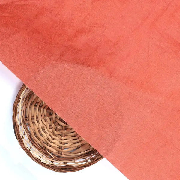 Tomato Colour Self Patterned Dyed Fabric – plpa 0 pl7006 147 tomato colour self patterned dyed fabric 2 - alternate view