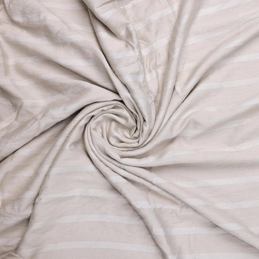 Mushroom Gray Colour Bengal Stripes Self Patterned Dyed Fabric – plpa 0 pl7019 147 mushroom gray colour bengal stripes self patterned dyed fabric 1