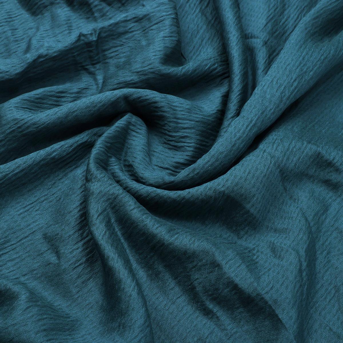 Dark Rama Colour Self Patterned Dyed Fabric - FAB VOGUE Studio®