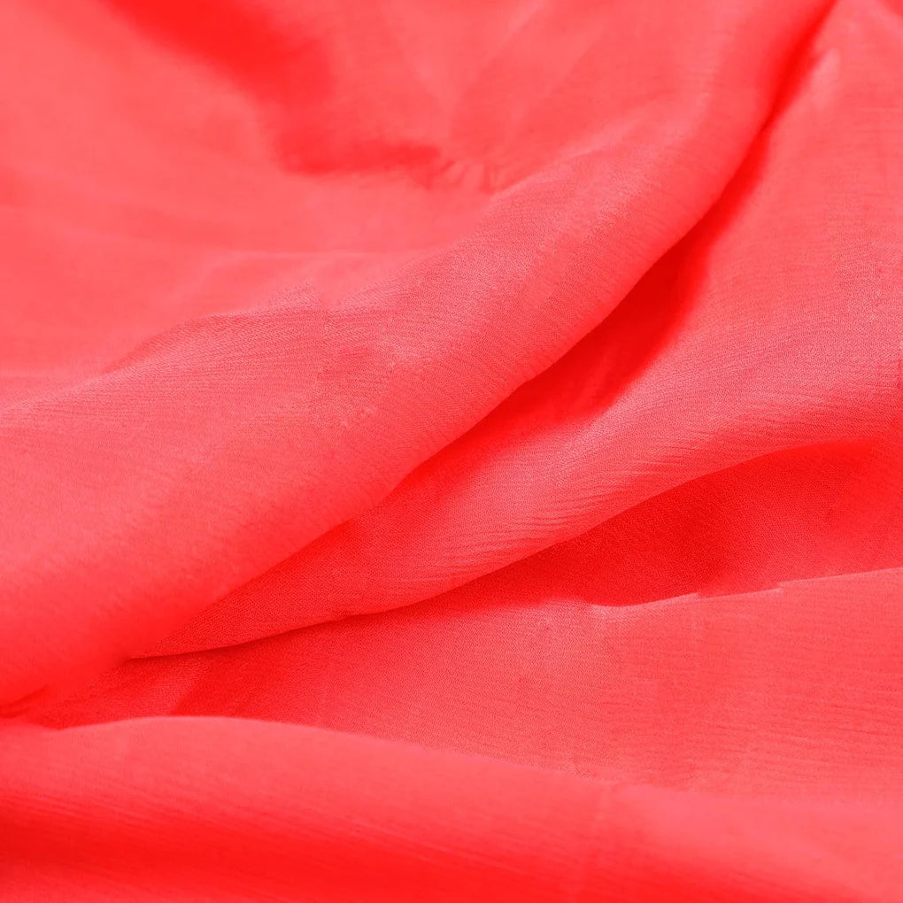 Light Gajari Colour Pure Chinon Plain Dyed Fabric – plpc 0 pl1951 108 light gajari colour pure chinon plain dyed fabric 3