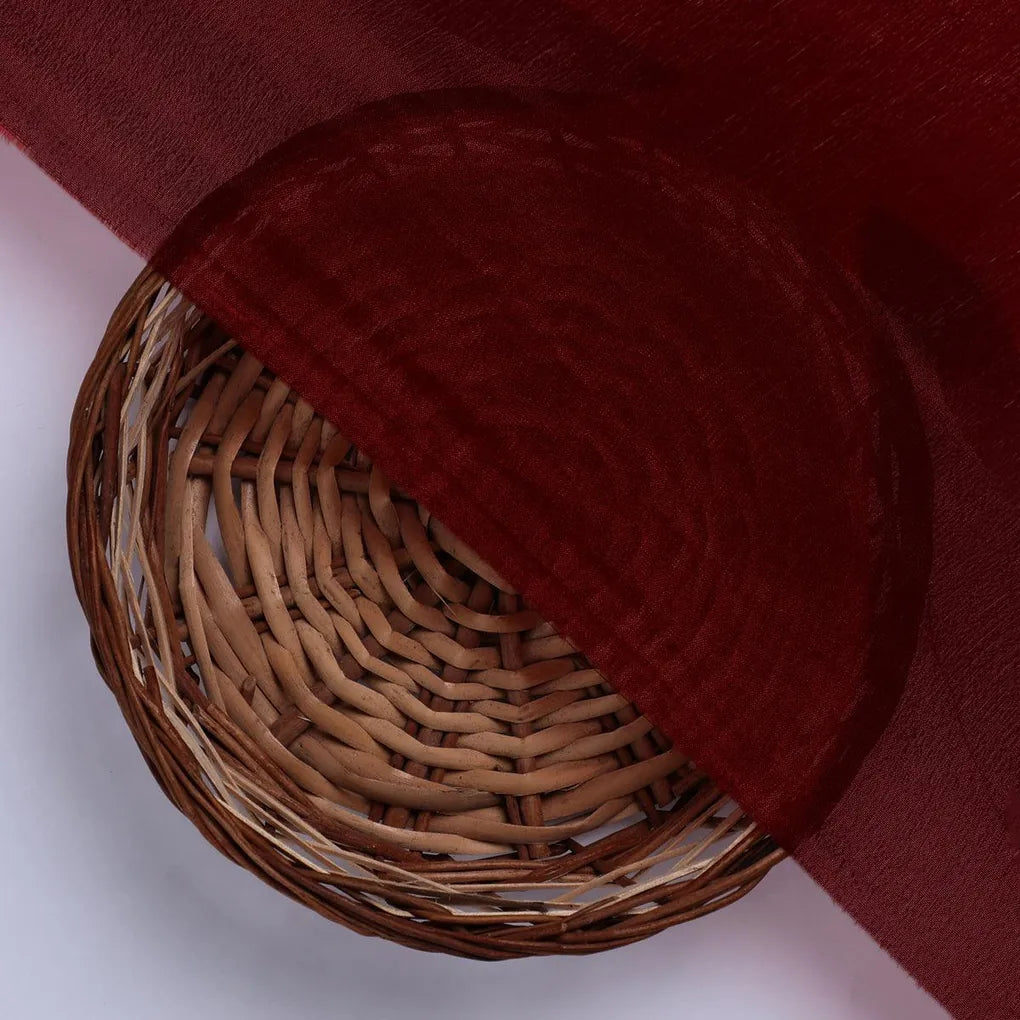 Maroon Colour Pure Chinon Plain Dyed Fabric – plpc 0 pl1952 108 maroon colour pure chinon plain dyed fabric 2