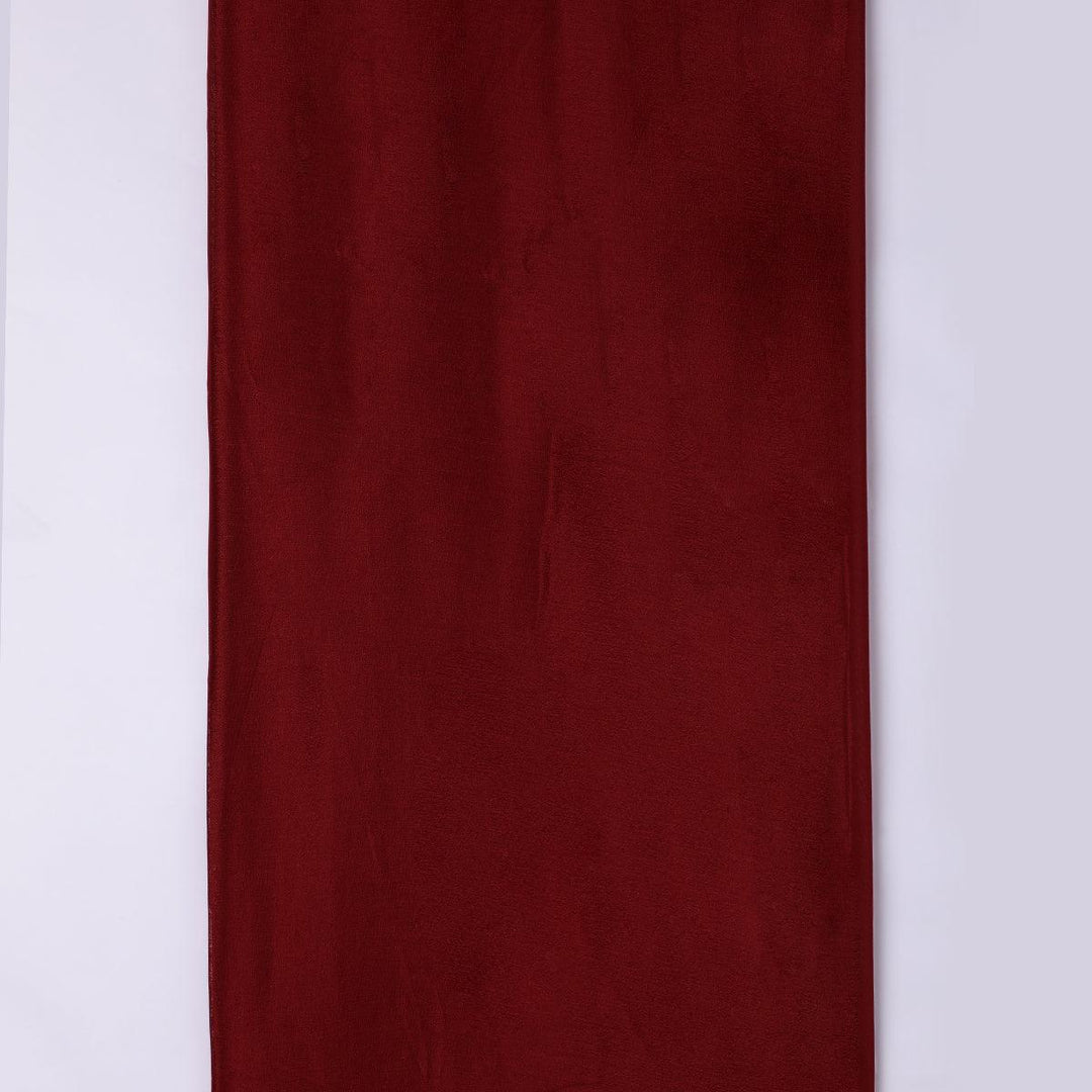 Maroon Colour Pure Chinon Plain Dyed Fabric - FAB VOGUE Studio®