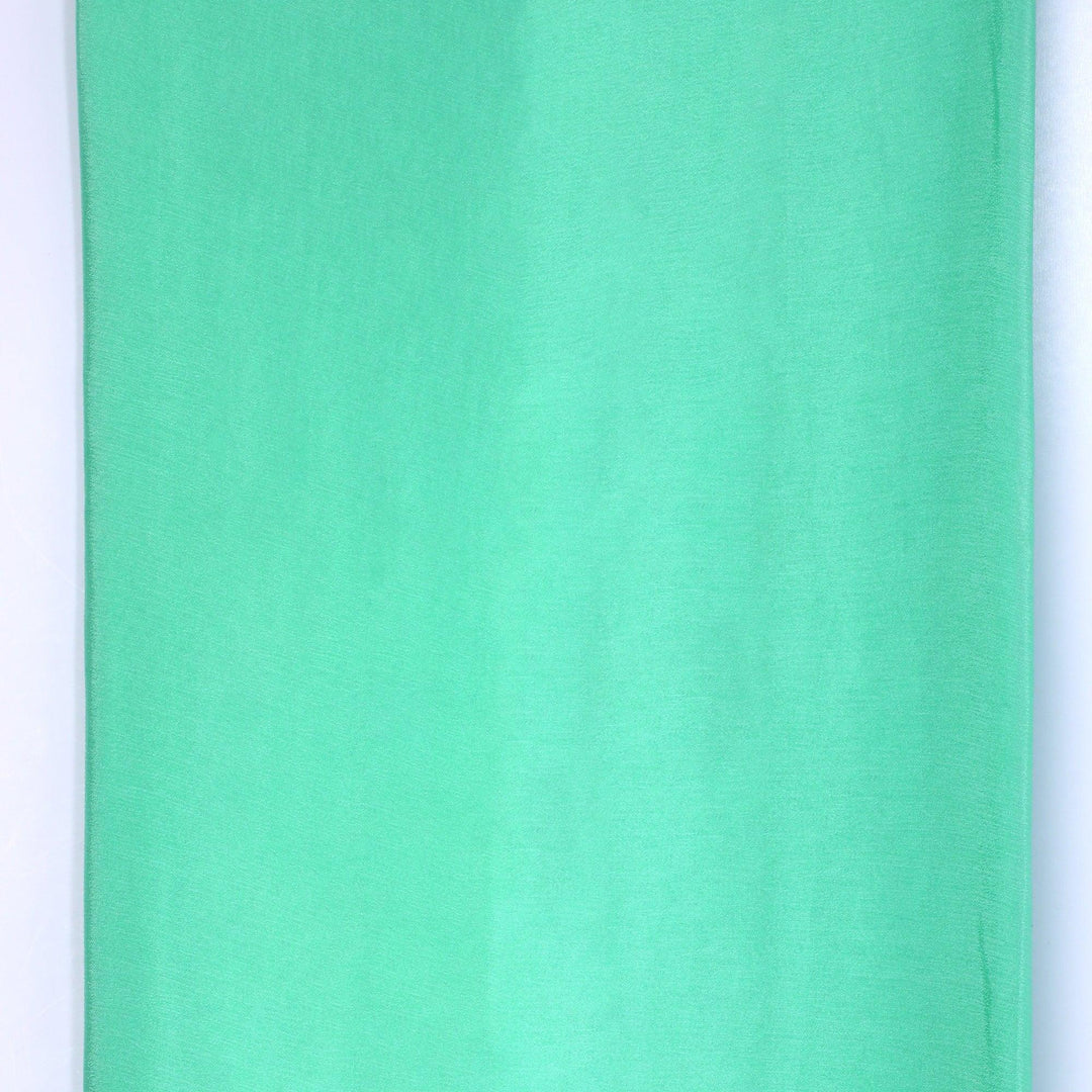 Light Pista Colour Pure Chinon Plain Dyed Fabric - FAB VOGUE Studio®