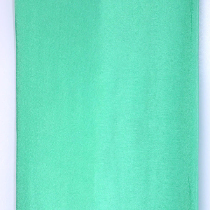 Light Pista Colour Pure Chinon Plain Dyed Fabric - FAB VOGUE Studio®