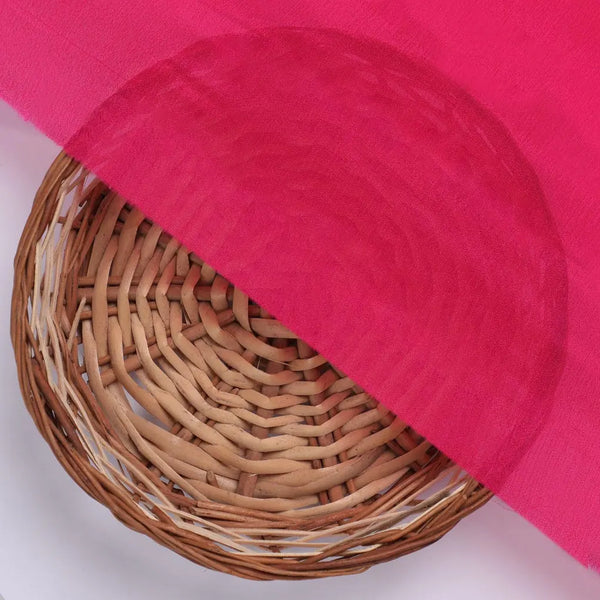 Dark Pink Colour Pure Chinon Plain Dyed Fabric – plpc 0 pl1958 108 dark pink colour pure chinon plain dyed fabric 2 - alternate view