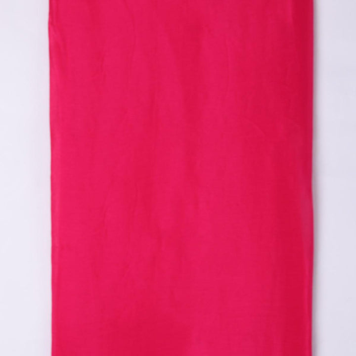 Dark Pink Colour Pure Chinon Plain Dyed Fabric - FAB VOGUE Studio®