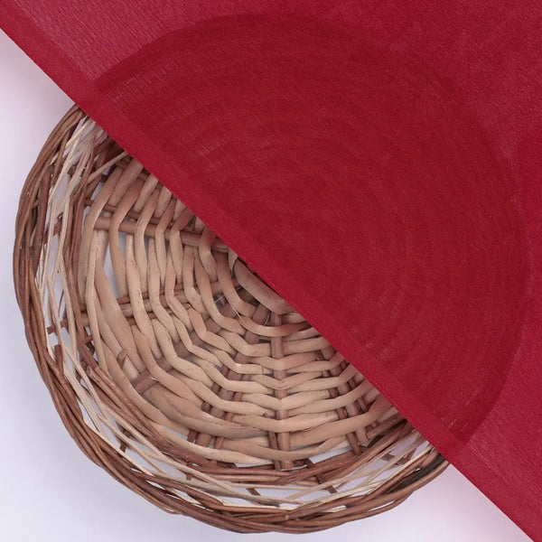 Red Colour Pure Chinon Plain Dyed Fabric – plpc 0 pl1961 108 red colour pure chinon plain dyed fabric 2 - alternate view
