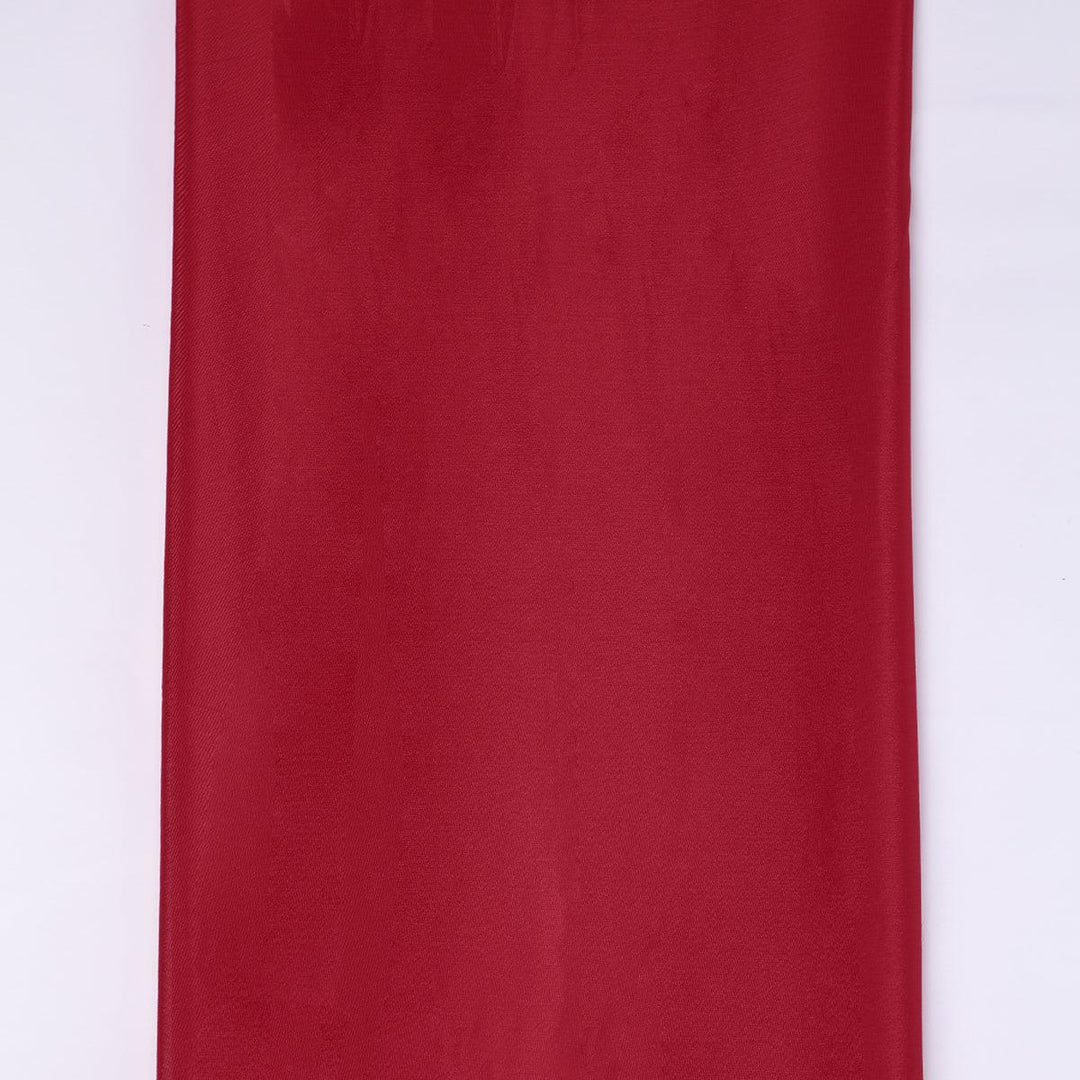 Red Colour Pure Chinon Plain Dyed Fabric - FAB VOGUE Studio®