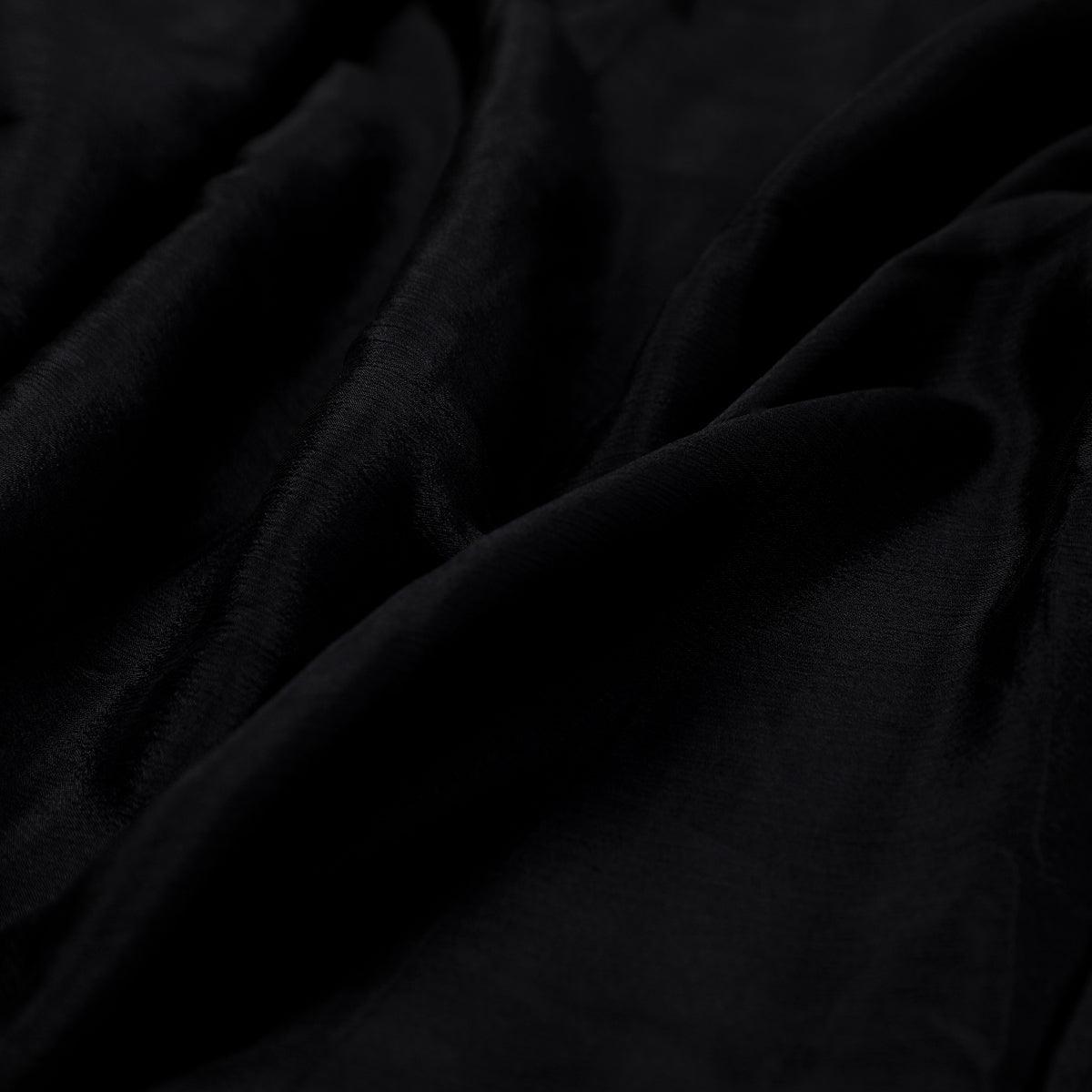 Black Colour Pure Chinon Plain Dyed Fabric – plpc 0 pl1962 108 black colour pure chinon plain dyed fabric 3