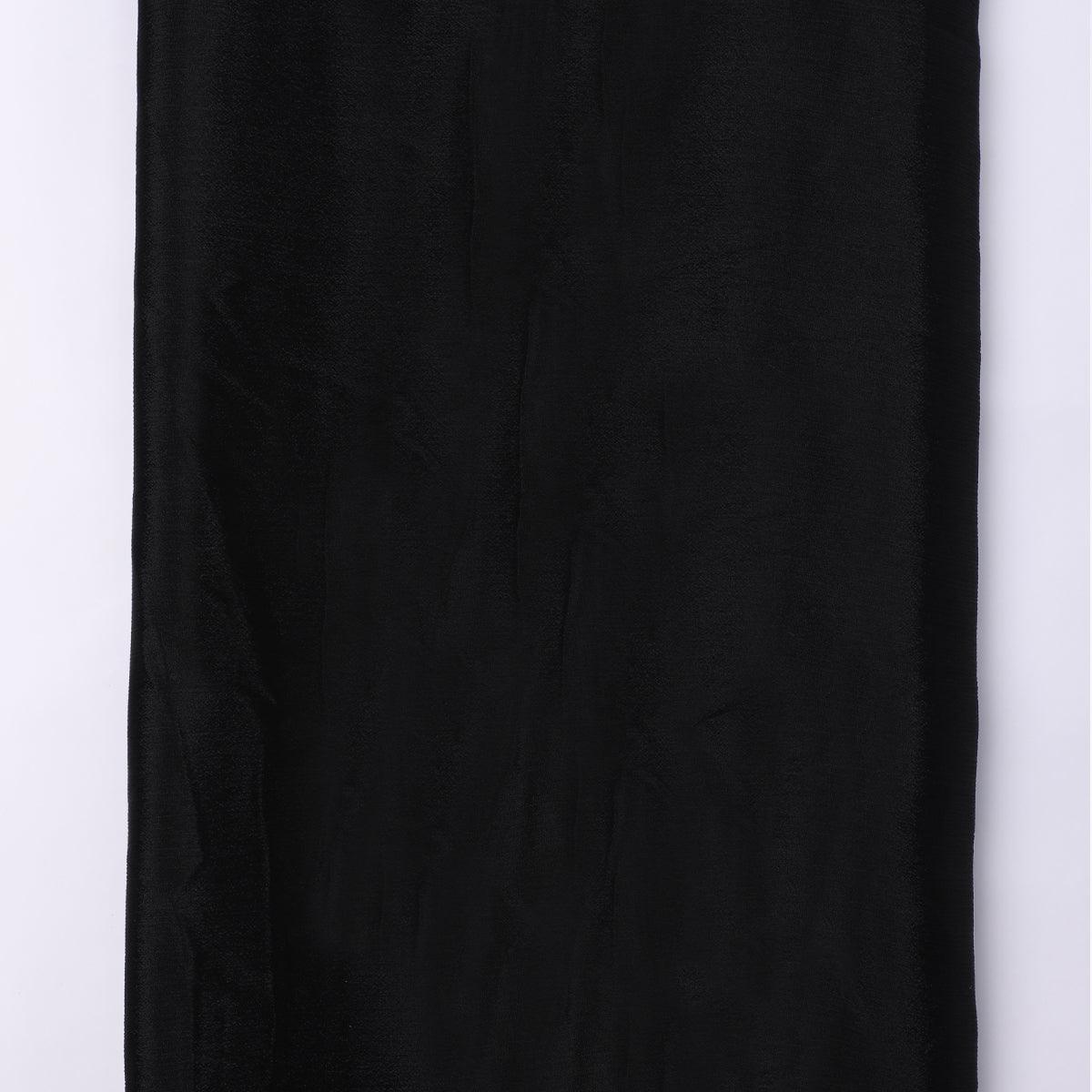 Black Colour Pure Chinon Plain Dyed Fabric – plpc 0 pl1962 108 black colour pure chinon plain dyed fabric 4