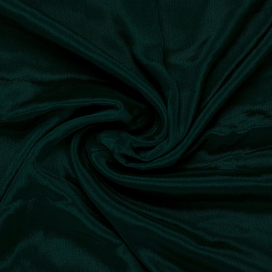 Green Colour Pure Chinon Plain Dyed Fabric - FAB VOGUE Studio®