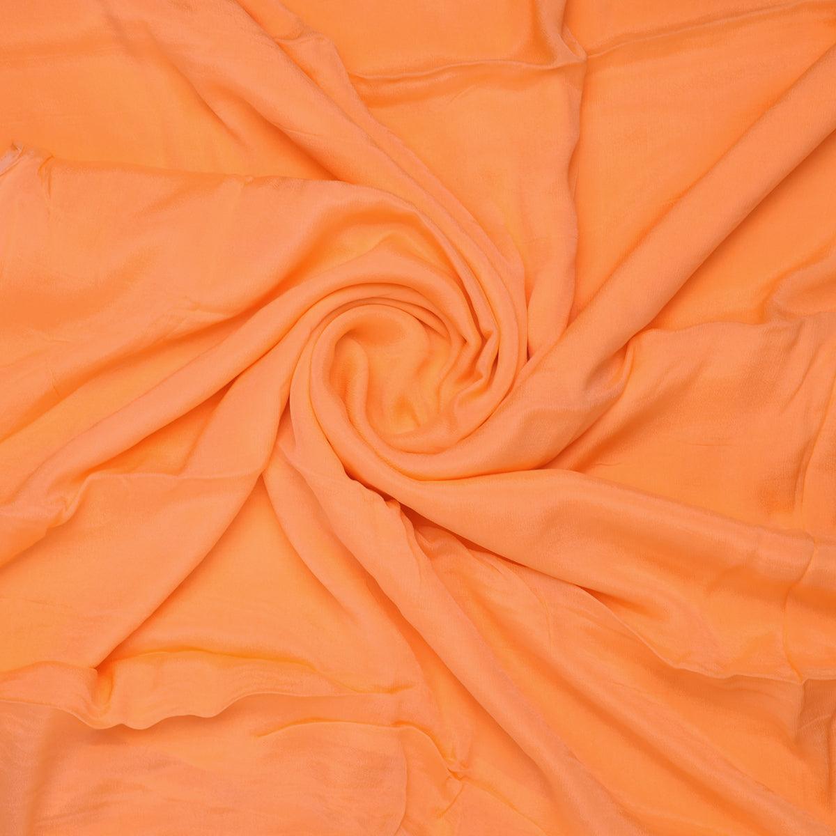 Viscose Chinon Solid Dyed Fabric in Dark Peach Color – plpc 0 pl1969 108 viscose chinon solid dyed fabric in dark peach color 1