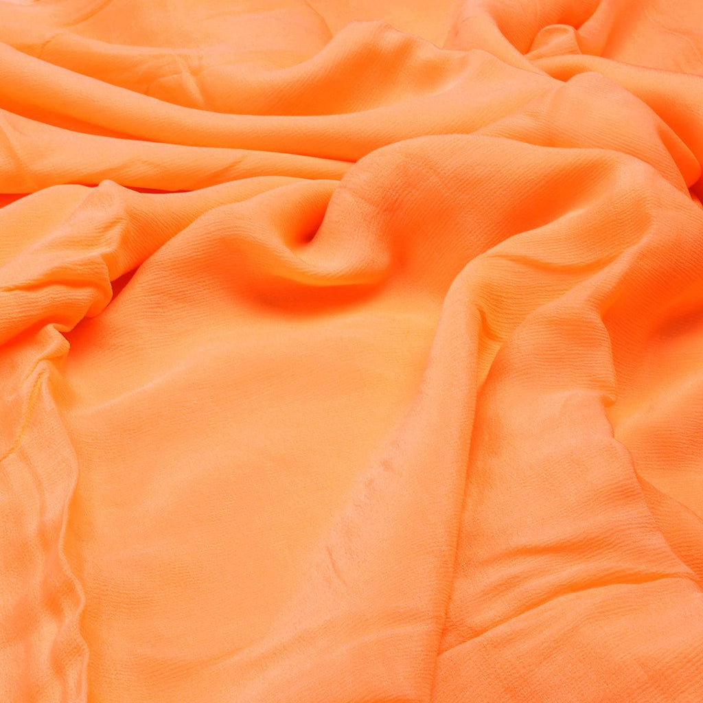 Viscose Chinon Solid Dyed Fabric in Dark Peach Color – plpc 0 pl1969 108 viscose chinon solid dyed fabric in dark peach color 3