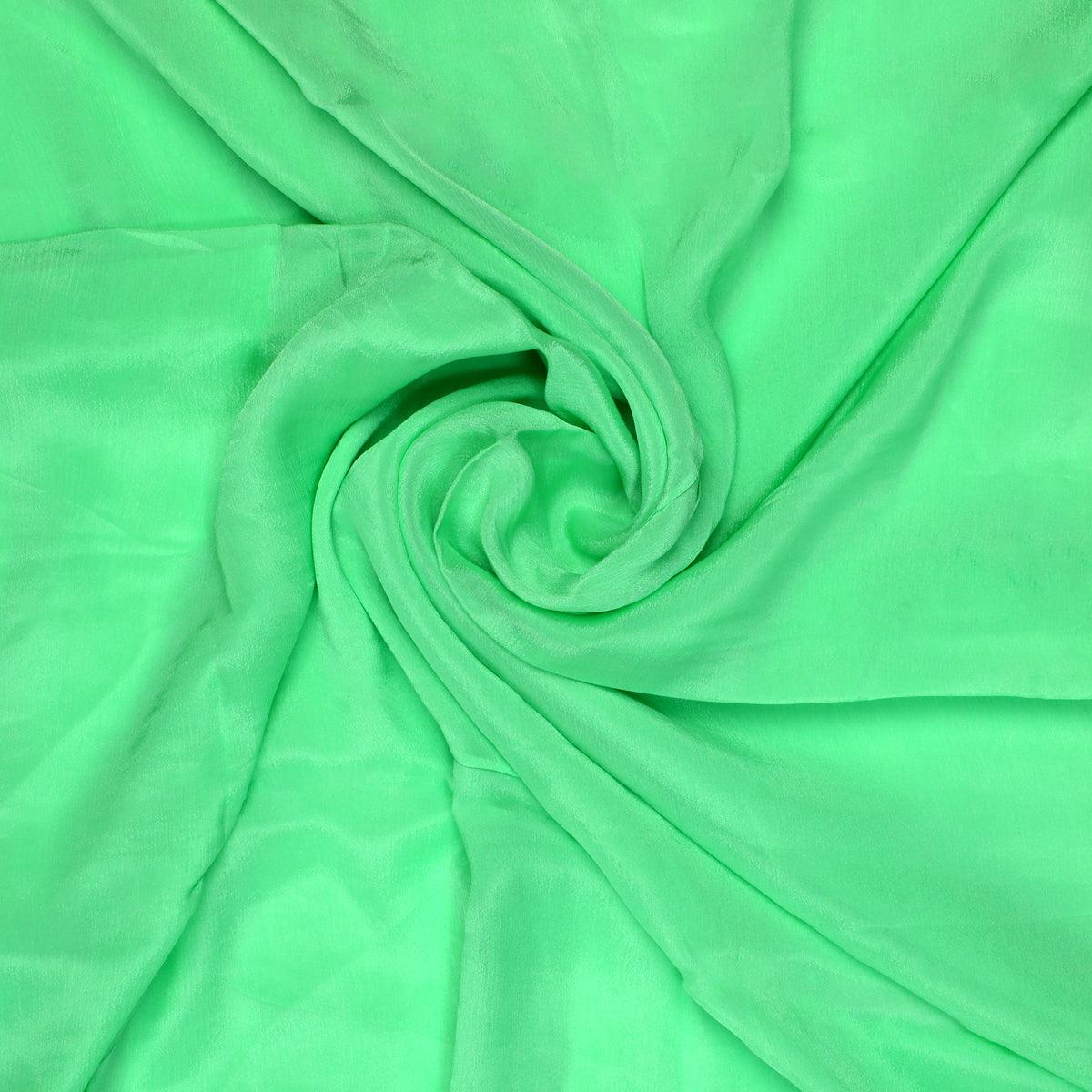 Light Parrot Colour Pure Chinon Plain Dyed Fabric – plpc 0 pl1970 108 light parrot colour pure chinon plain dyed fabric 1