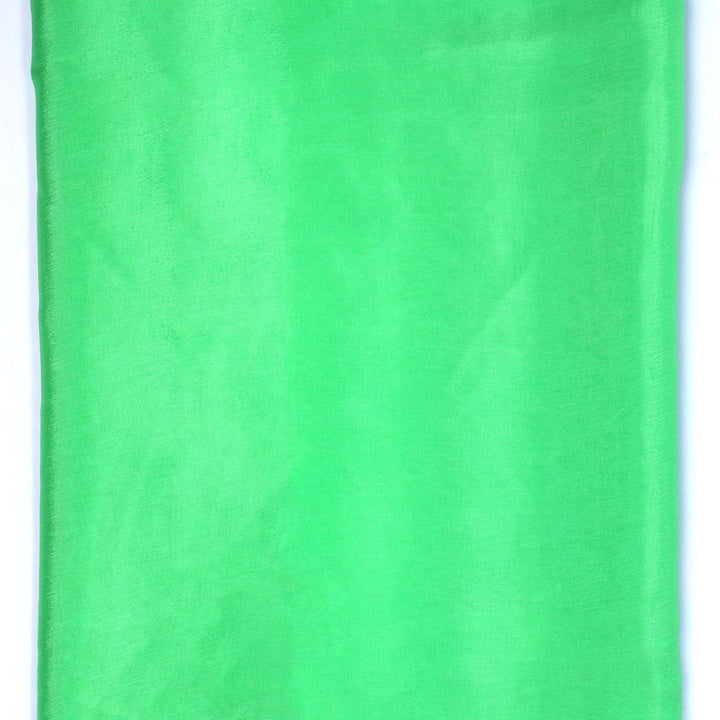 Light Parrot Colour Pure Chinon Plain Dyed Fabric - FAB VOGUE Studio®