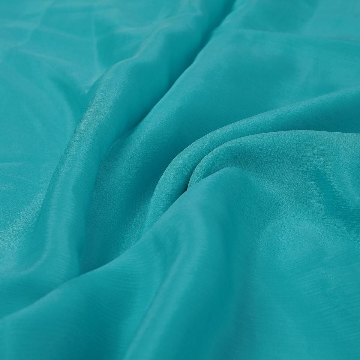 Rama Blue Colour Pure Chinon Plain Dyed Fabric – plpc 0 pl2026 108 rama blue colour pure chinon plain dyed fabric 3