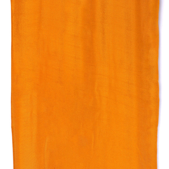 Gold Colour Upada Silk Plain Dyed Fabric - FAB VOGUE Studio®