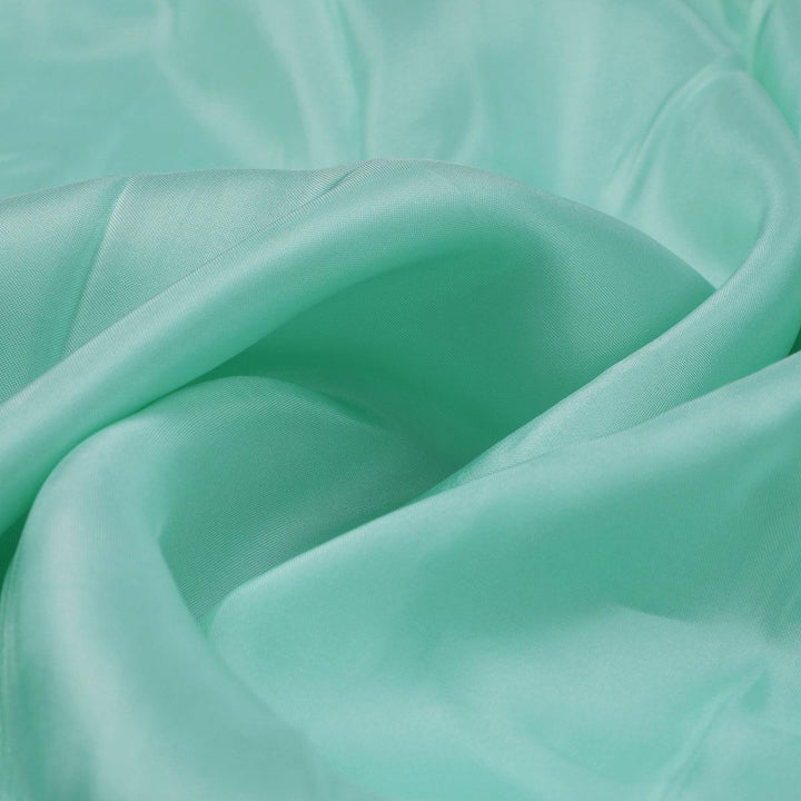 Pista Green Colour Upada Silk Plain Dyed Fabric - FAB VOGUE Studio®