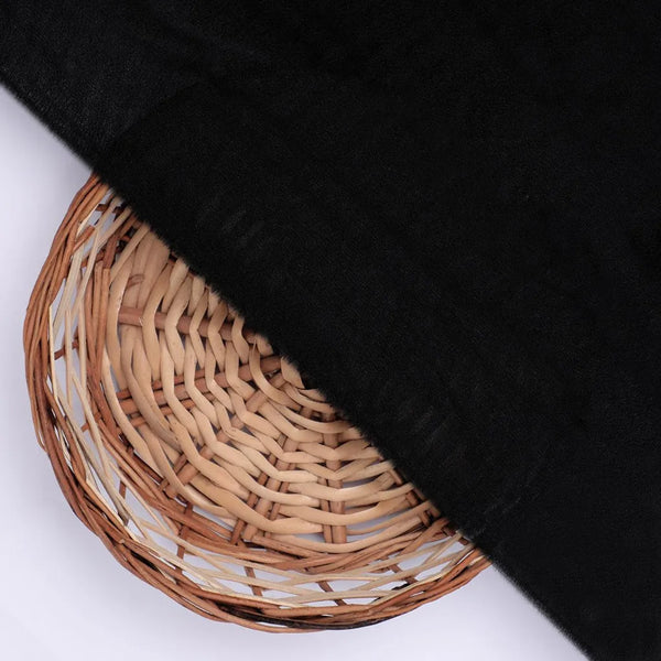 Black Colour Upada Silk Plain Dyed Fabric – plus 0 pl1921 110 black colour upada silk plain dyed fabric 2 - alternate view