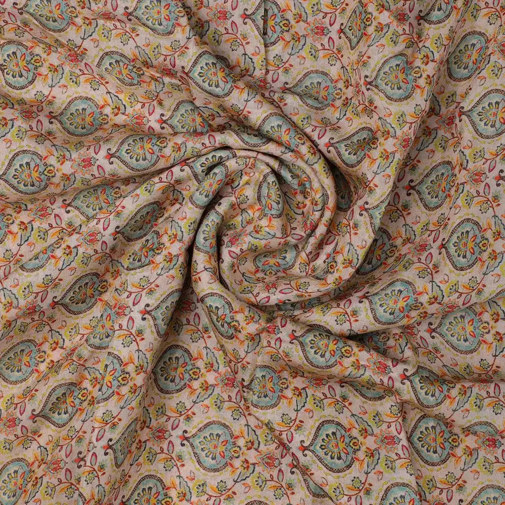 Cream Beautiful Damask Pattern Digital Printed Fabrics – pm 0 ba1013 110 cream beautiful damask pattern digital printed fabrics 1