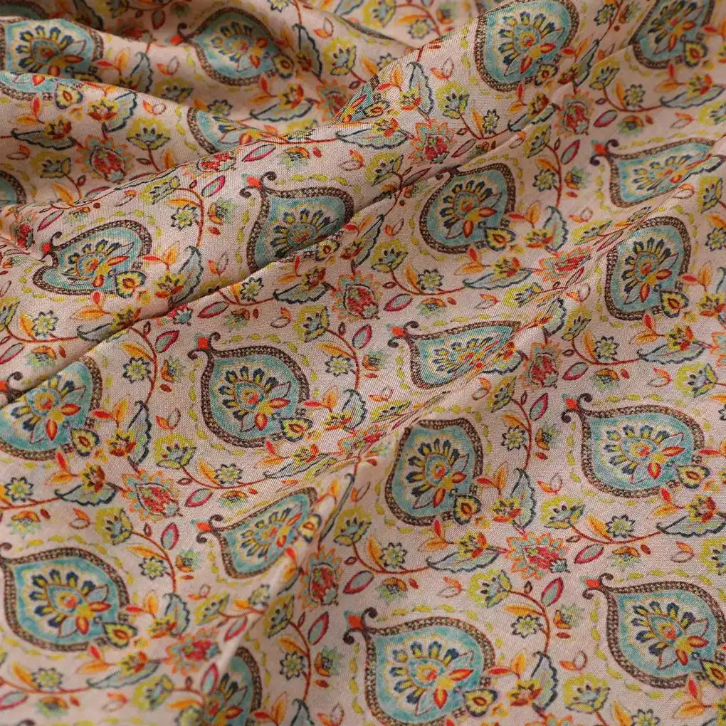 Cream Beautiful Damask Pattern Digital Printed Fabrics – pm 0 ba1013 110 cream beautiful damask pattern digital printed fabrics 3