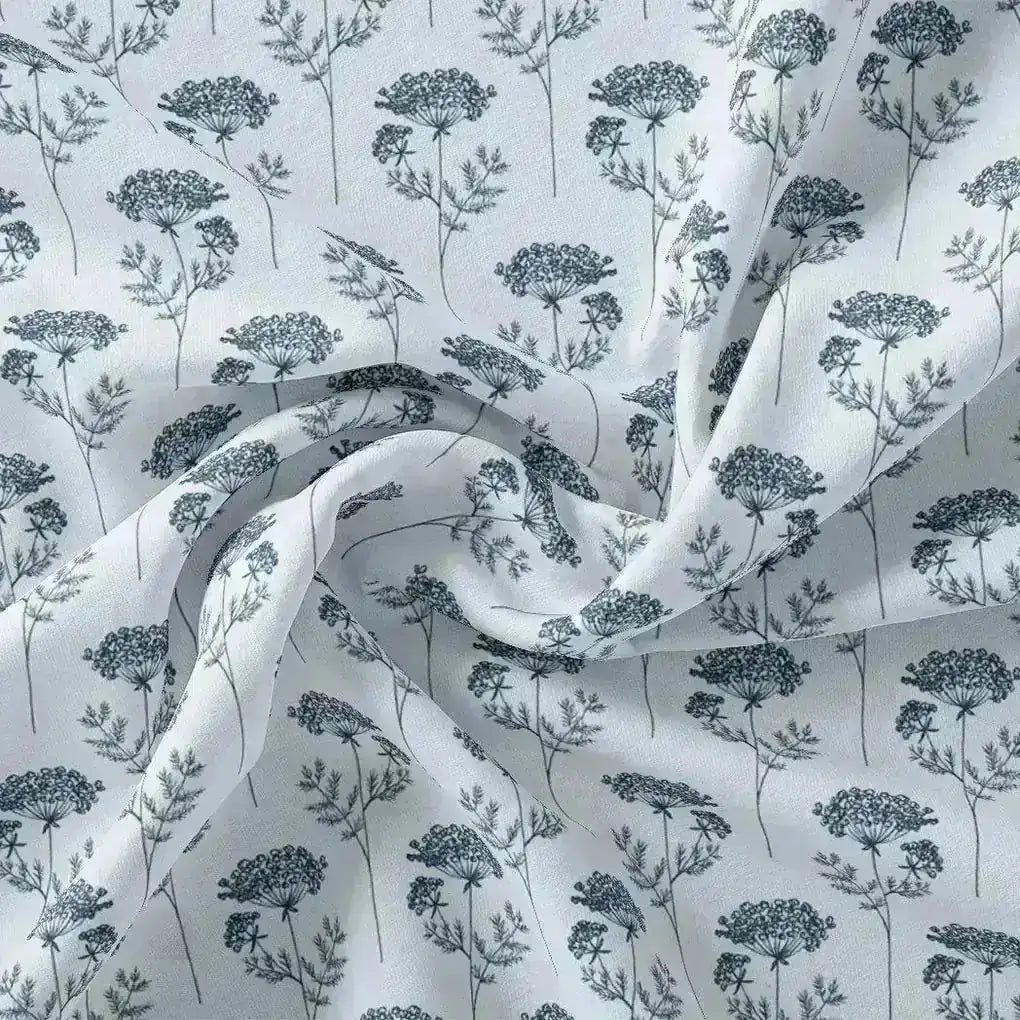 Winter Icy Flower Digital Printed Fabric  - Pure Muslin – pm 0 ma0126 110 winter icy flower digital printed fabric pure muslin 1
