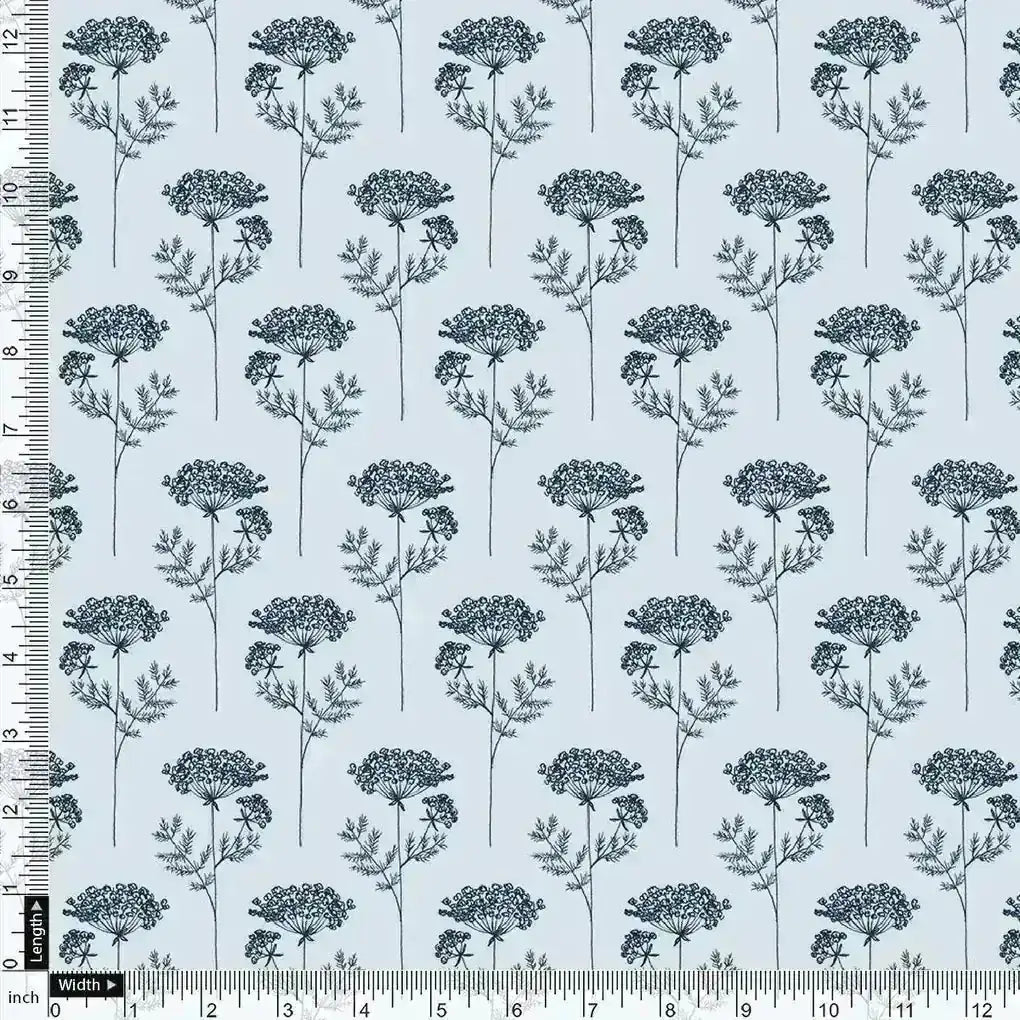Winter Icy Flower Digital Printed Fabric  - Pure Muslin – pm 0 ma0126 110 winter icy flower digital printed fabric pure muslin 4