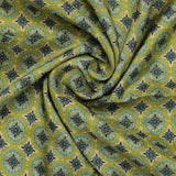 Attractive Tiny Green Link Flower Digital Printed Fabric - Pure Muslin – pm 0 ma014921 110 attractive tiny green link flower digital printed fabric pure muslin 1