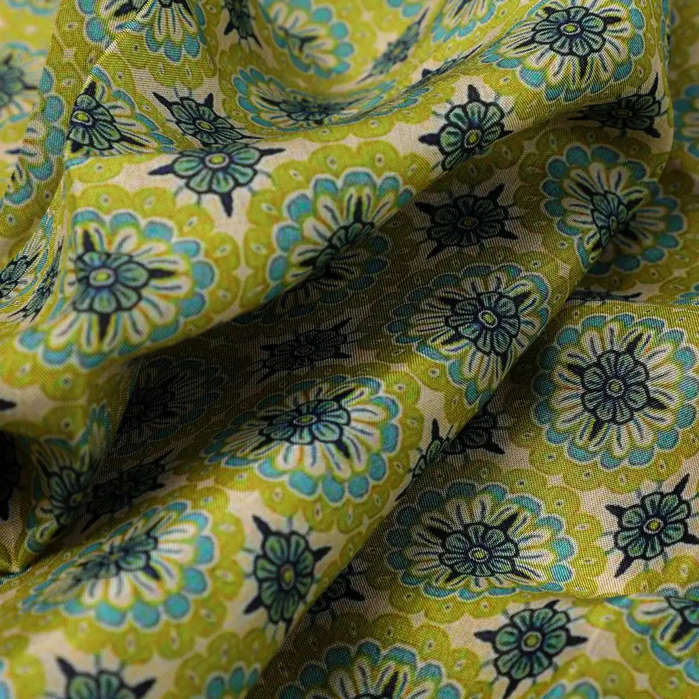Attractive Tiny Green Link Flower Digital Printed Fabric - Pure Muslin – pm 0 ma014921 110 attractive tiny green link flower digital printed fabric pure muslin 3