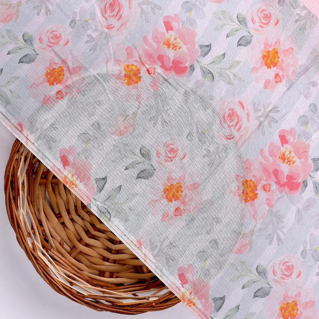 Pink Floral Pure Muslin Printed Fabric Material – pm 0 ma015509 110 pink floral pure muslin printed fabric material 2