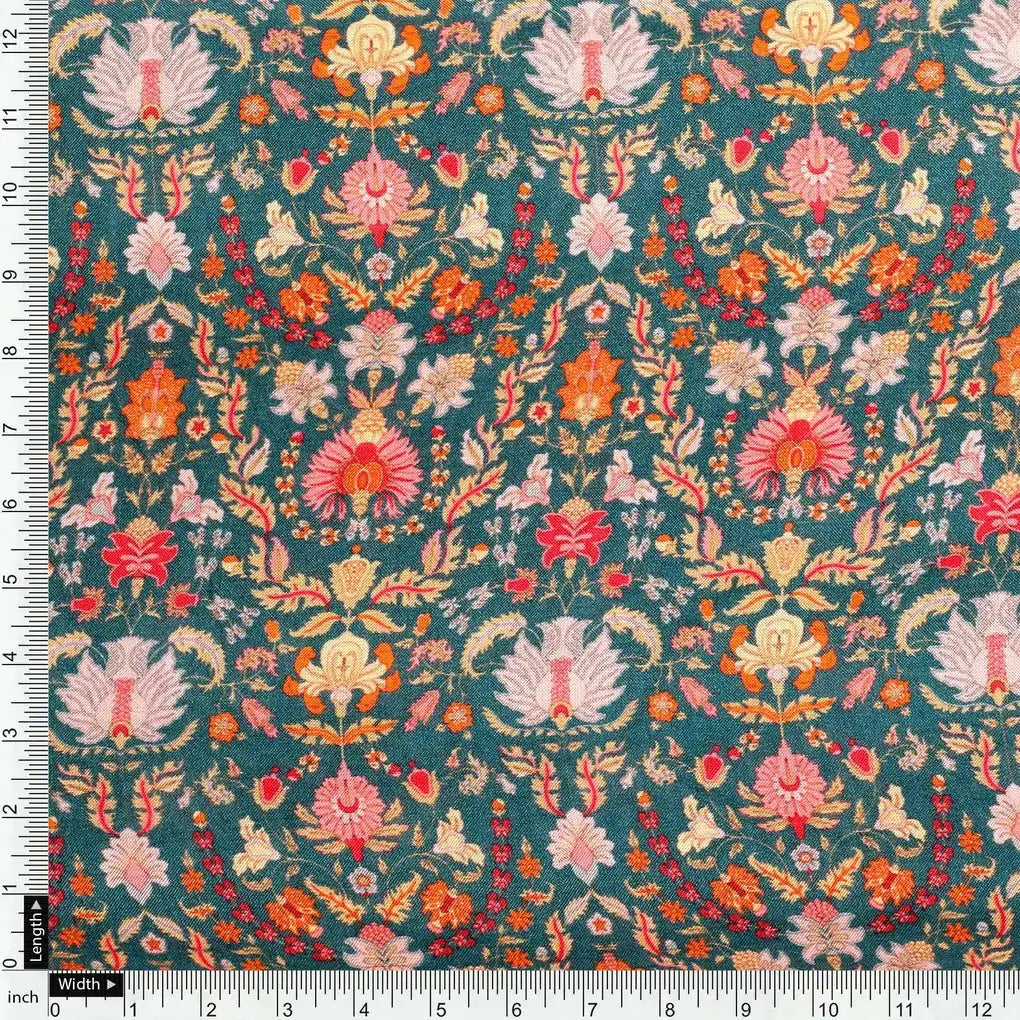 Red Kalamkari Pure Muslin Printed Fabric Material – pm 0 ma017219 110 red kalamkari pure muslin printed fabric material 4