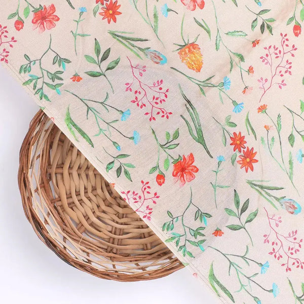 Green Leaves Pure Muslin Printed Fabric Material – pm 0 ma017260 110 green leaves pure muslin printed fabric material 2 - alternate view