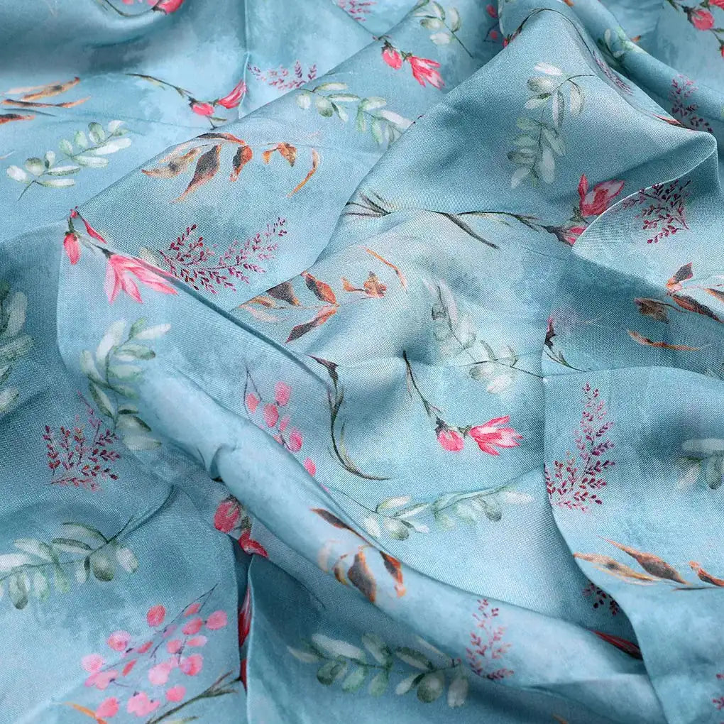Green Leaves Pure Muslin Printed Fabric Material – pm 0 ma017728 110 green leaves pure muslin printed fabric material 3