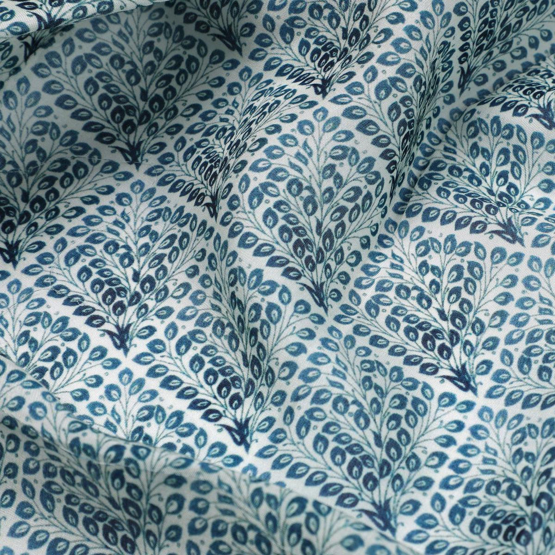 Morpich Block Digital Printed Fabric - Pure Muslin - FAB VOGUE Studio®