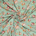 Green Floral Printed Pure Muslin Fabric – pm 0 ma020443 110 green floral printed pure muslin fabric 1
