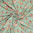 Green Floral Printed Pure Muslin Fabric – pm 0 ma020443 110 green floral printed pure muslin fabric 1