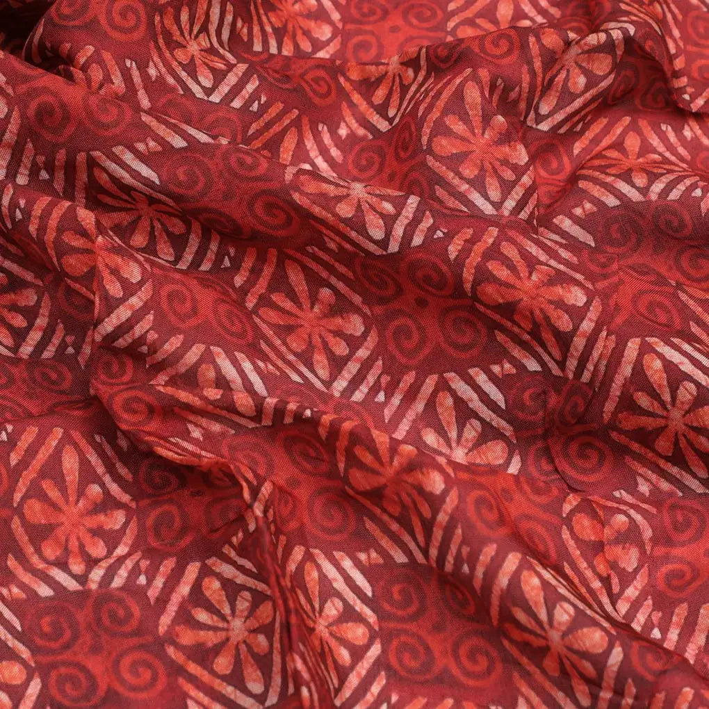 Darkred Abstract Pure Muslin Printed Fabric Material – pm 0 ma021164 110 darkred abstract pure muslin printed fabric material 3