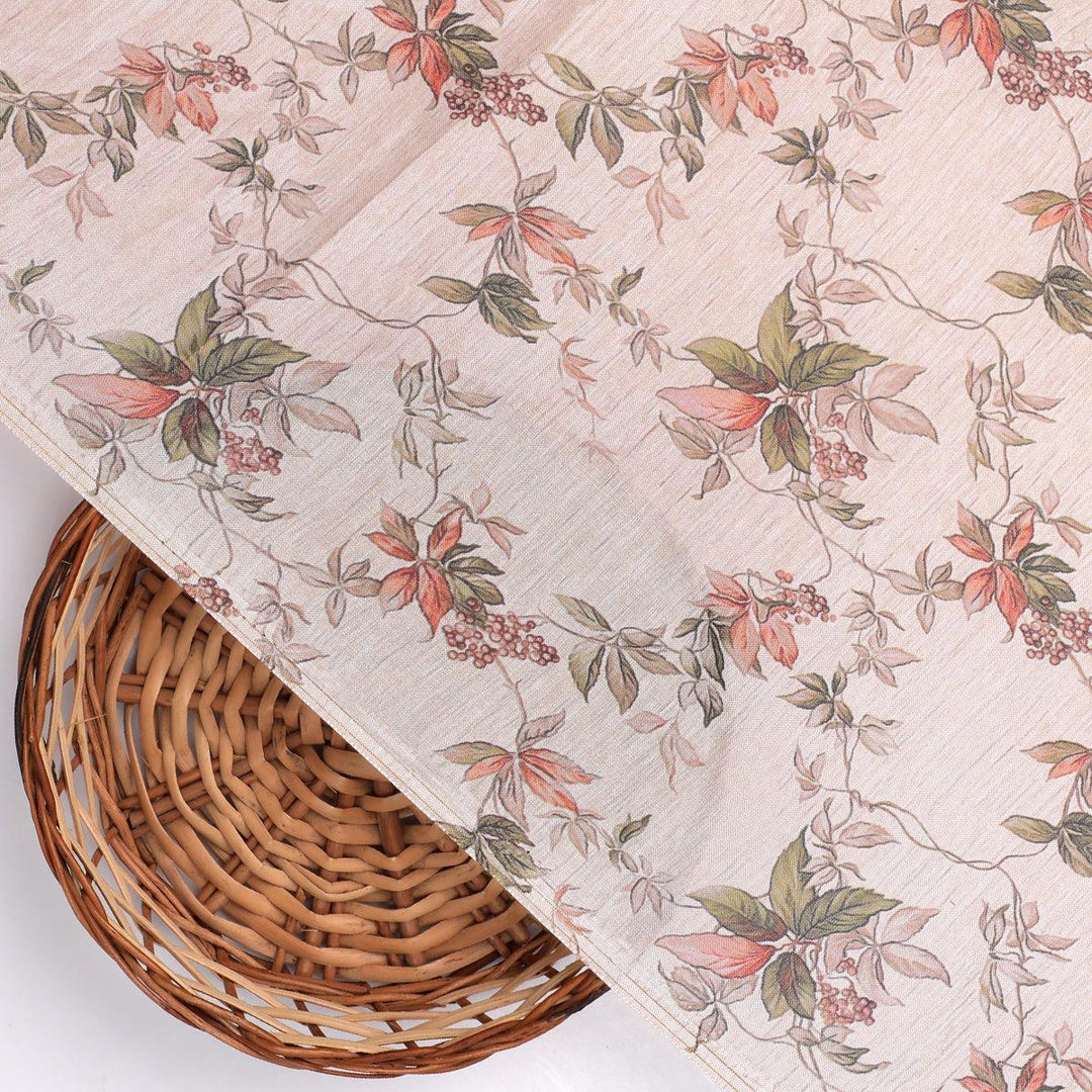 linen Leaves Pure Muslin Printed Fabric Material - FAB VOGUE Studio®