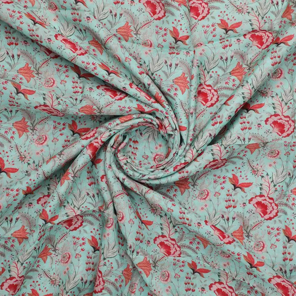 Cyan Jacobean Pure Muslin Printed Fabric Material – pm 0 ma021666 110 cyan jacobean pure muslin printed fabric material 1