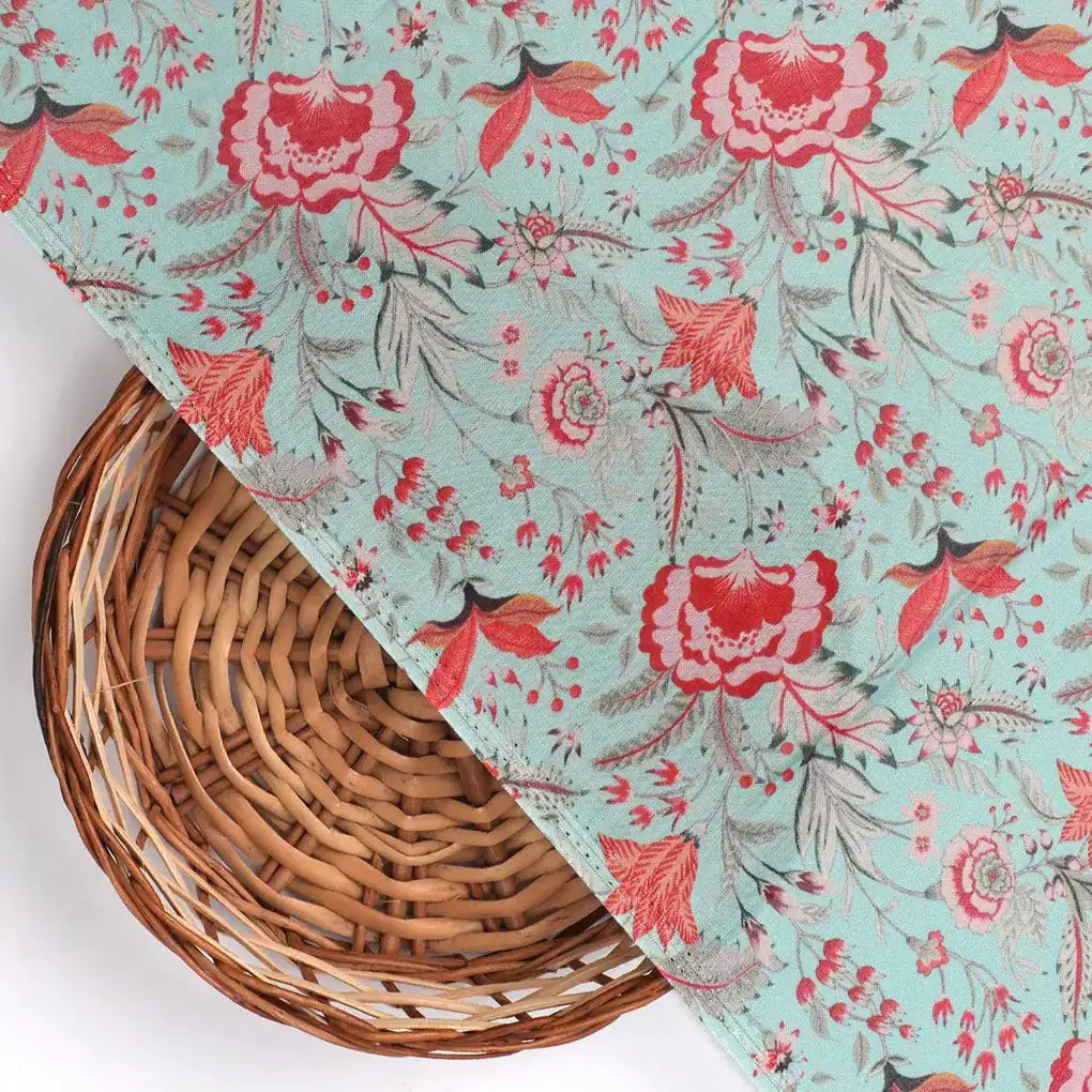 Cyan Jacobean Pure Muslin Printed Fabric Material – pm 0 ma021666 110 cyan jacobean pure muslin printed fabric material 2